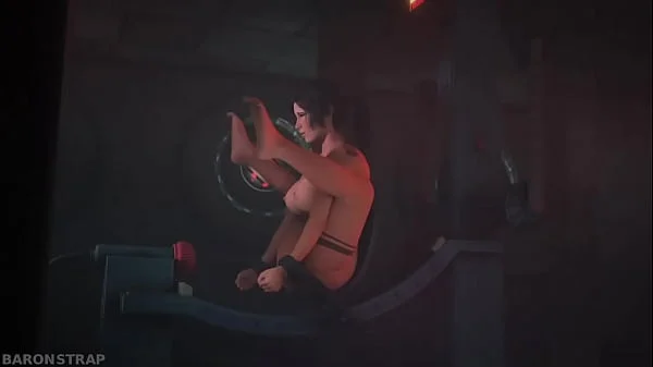 Lara Croft in the Orgasm Machine